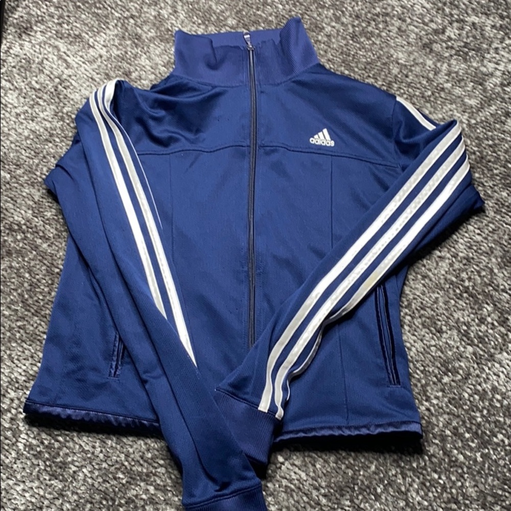 Blue adidas jacket